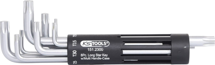KS Tools 151.2300 3 in 1 TX-Winkelschlüssel-Satz,lang,8-tlg., 4042146023303