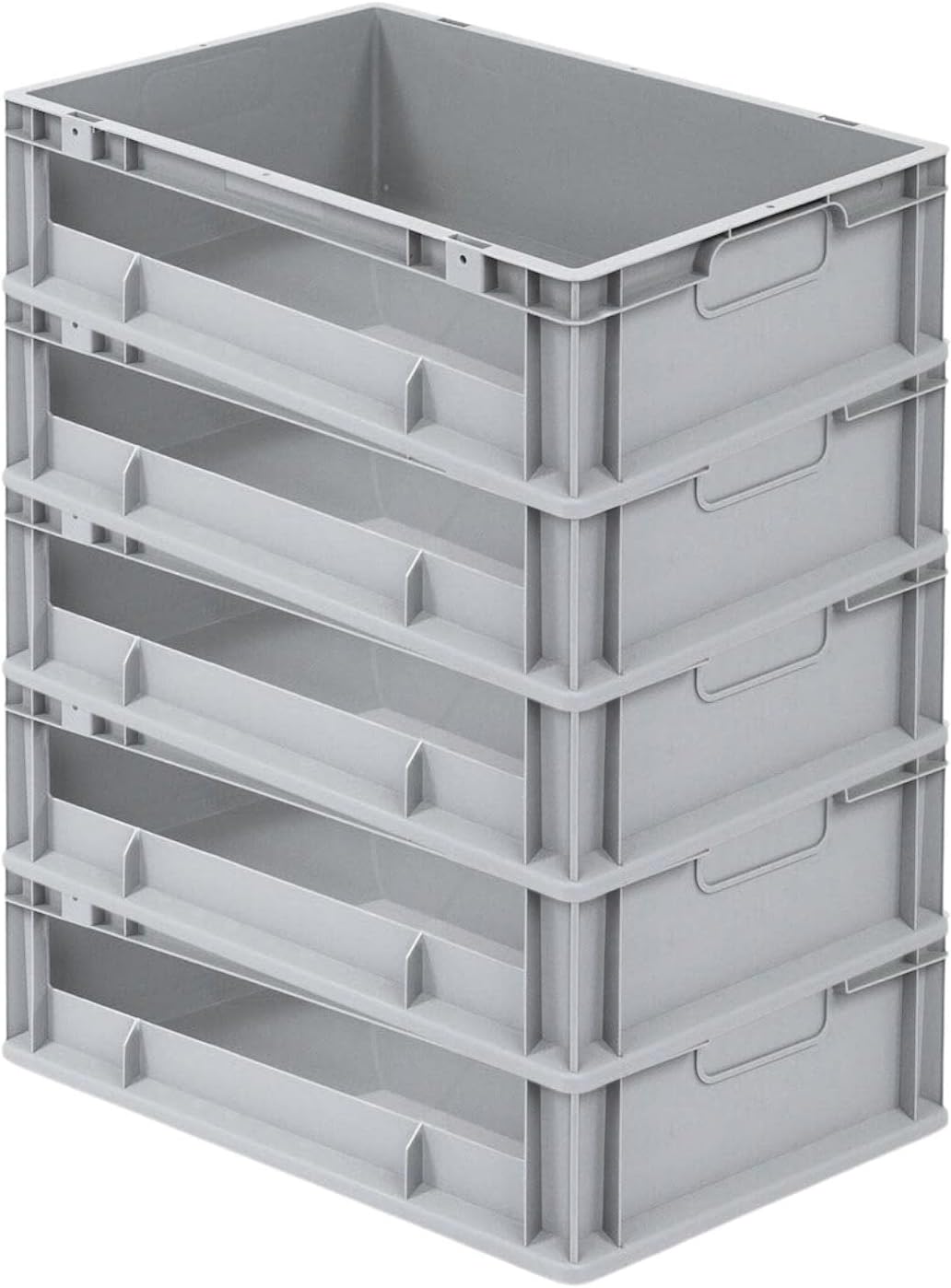 SuperSparSet 5x Eurobox NextGen Insight | HxBxT 17x40x60cm | 34 Liter | Seite offen | Eurobehälter,