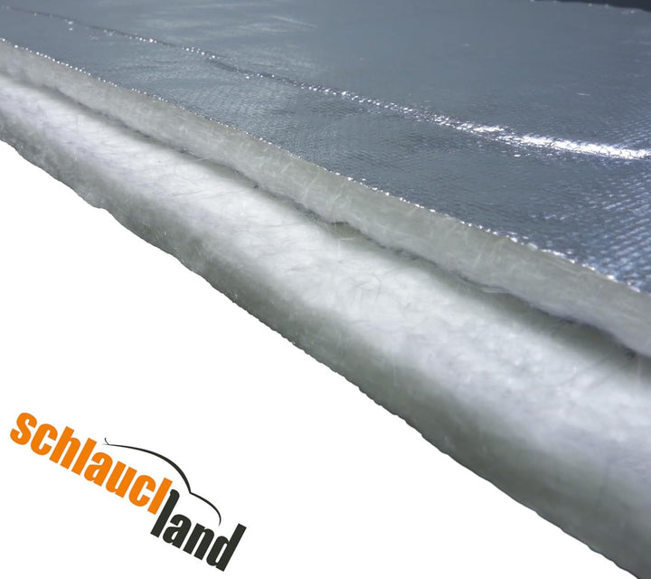 Hitzeschutzmatte 10mm Alu-Keramik 1,0m x 0,5m *** Turbo Auspuff Krümmer Isoliermatte Hitzeschutzfoli