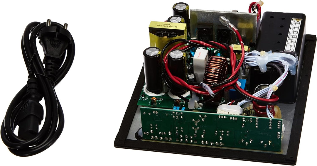 MONACOR SAM-200D Subwoofer Aktiv-Modul mit 200 W, variablem Tiefpass, Tieftöner mit stufenlos regelb