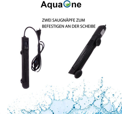 AquaOne Aquarium Heizung 500 Watt Digitaler Heizstab I Heizer für Aquarien bis 750l I Regelheizer fü