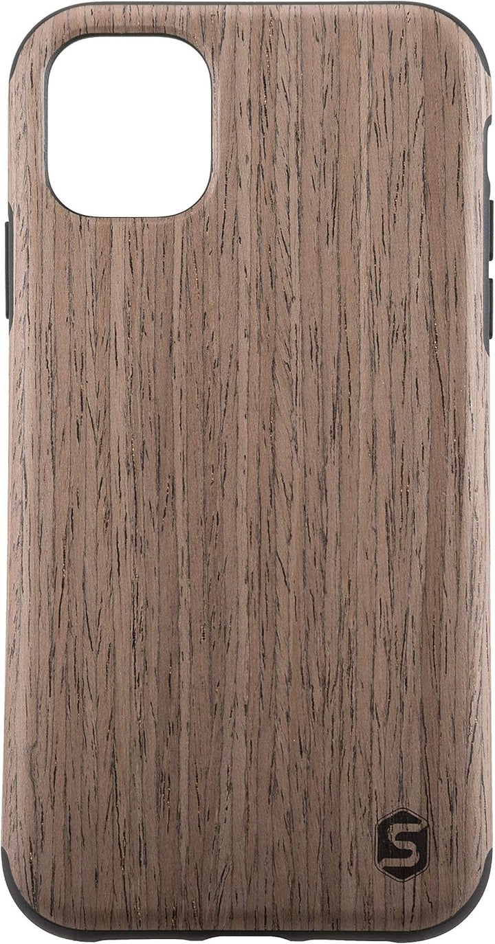 Sebastian Sturm Handyhülle „Maxi | Cover aus echtem Edel-Holz Black Walnut in Einer TPU-Hülle | Geei