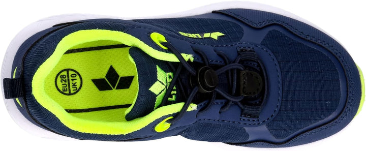 Lico Unisex Kinder Skylar Sneaker 34 EU Marine Lemon, 34 EU Marine Lemon