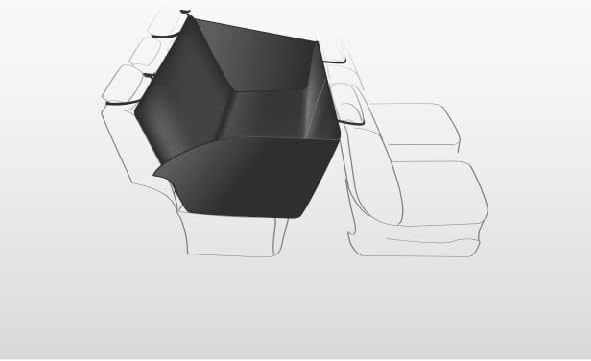 TRIXIE Pflegeleichte, rutschfeste Liegemöglichkeit Für Die Rückbank Auto-Schondecke Für Hunde, 1,55