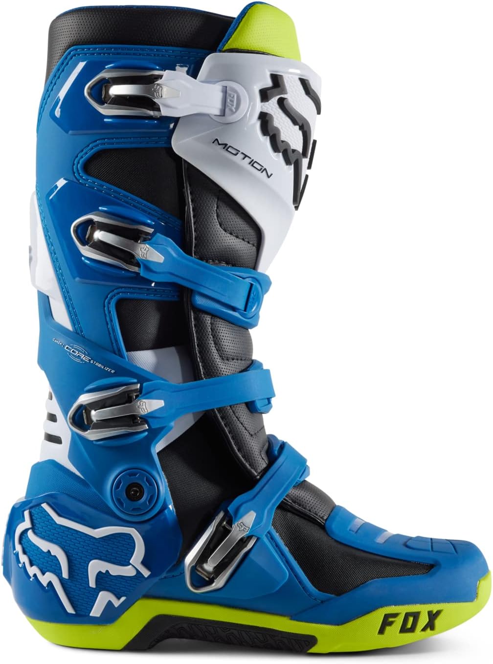 Fox Racing Herren Motion Motocross Stiefel Stiefel, Blau Gelb