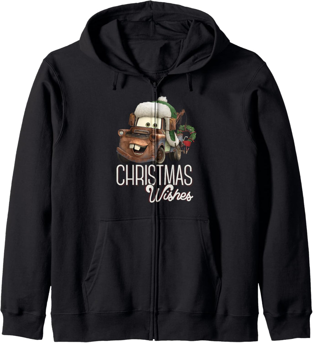 Disney Pixar Cars Tow Mater Weihnachten Wishes Portrait Kapuzenjacke