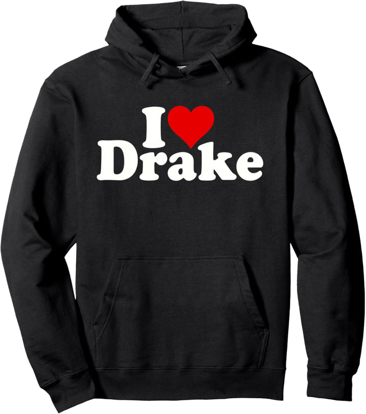 ICH LIEBE HEART DRAKE Pullover Hoodie