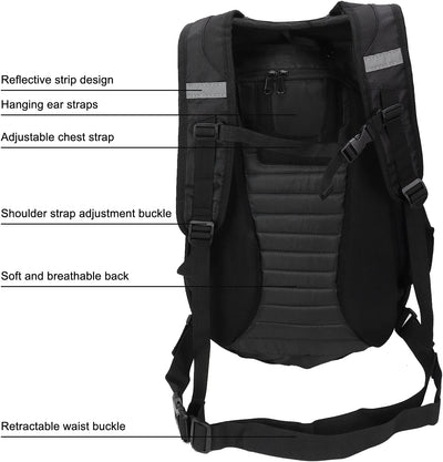 VGEBY RH‑A0801 Motorradrucksack, Wasserdichter Hartschalenrucksack mit Hoher Kapazität für Herren