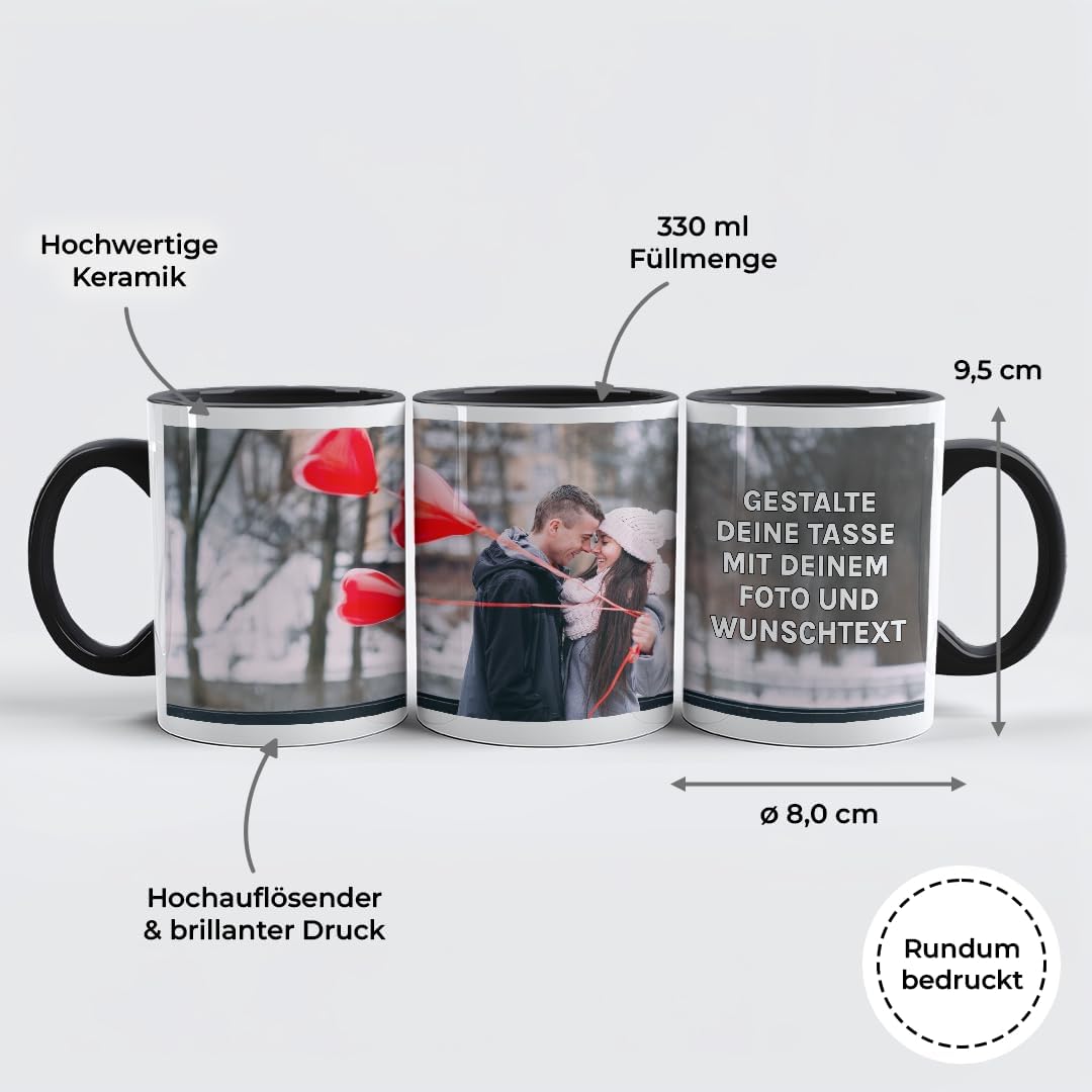 Personalisierte Tasse | personalisiert mit Foto oder Text | Tasse mit Bild | Geschenkidee | Fototass