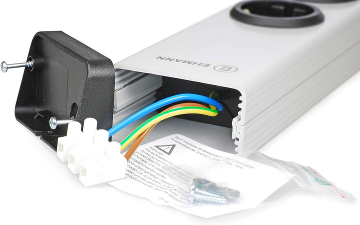 Ehmann Universal Steckdosenleiste 5-Fach anschliessbar für einzelne Stromleitungen 0200x02052300