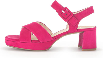 Gabor Damen Riemchensandalen, Frauen Sandalen,Moderate Mehrweite (G) 38 EU Pink, 38 EU Pink