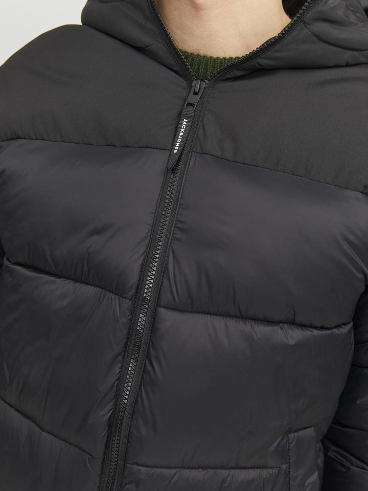 JACK & JONES Male Steppjacke Steppjacke M Schwarz, M Schwarz