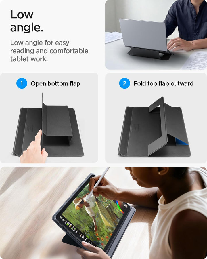 Spigen Slim Fold Laptop Ständer, Ultradünn & Leicht Laptopständer, Ultra-Schlankes Design Laptop Sta