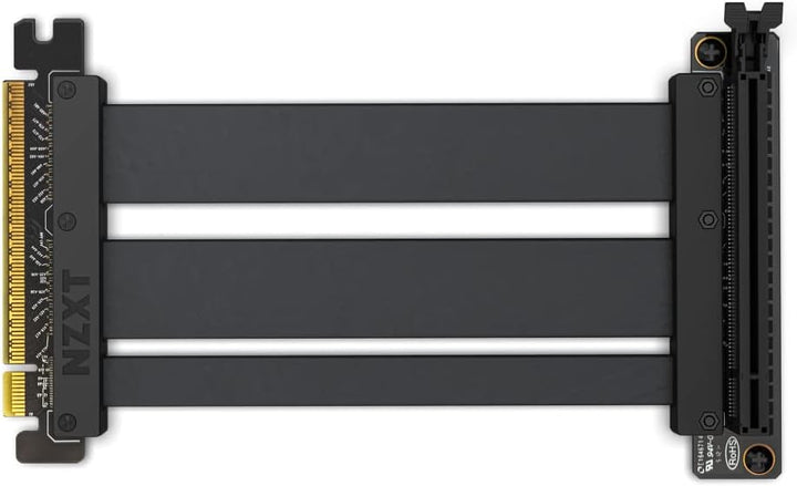 Nzxt PCIe 4.0x16 Riser Cable-AB-RC200-B1-Flexibles und abgeschirmtes Riser-Kabel – Hochgeschwindigke