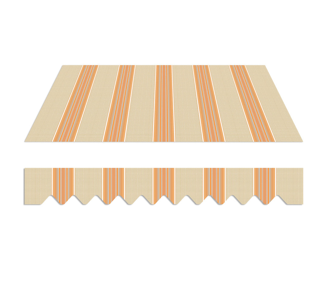 home Trends Markisenstoff 4m Markise mit Volant 4 x 3 m Markisenbespannung ersatzstoff 387 x 300cm B
