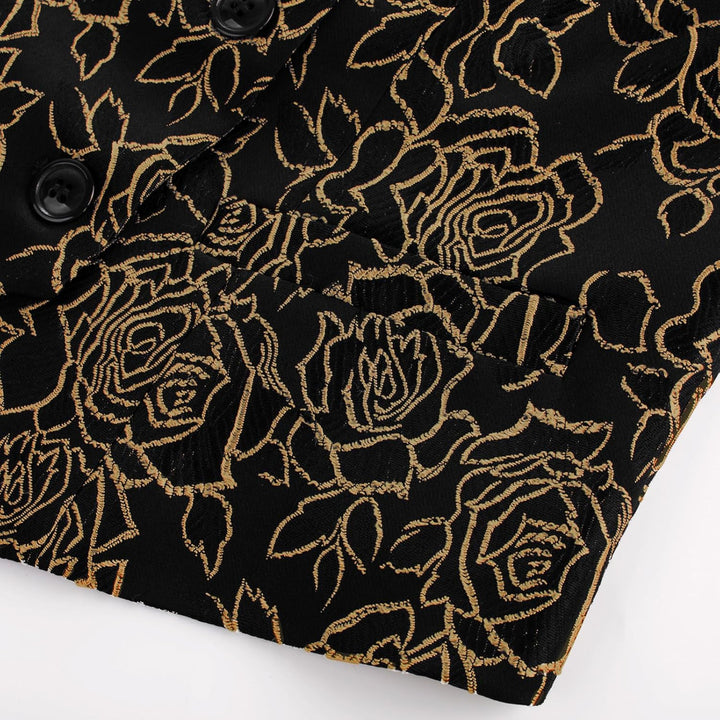 Belle Poque Damen Weste mit Gebogenes Revers V-Ausschnitt Karierte Weste mit Zwei Taschen Geometrisc