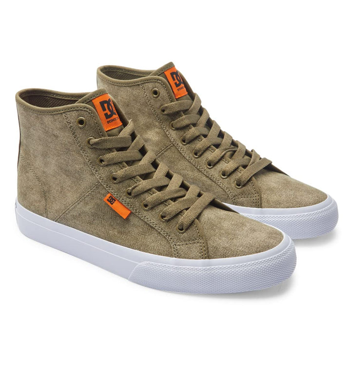 DC Shoes Herren Manual Hi Txse Sneaker, Washed Olive