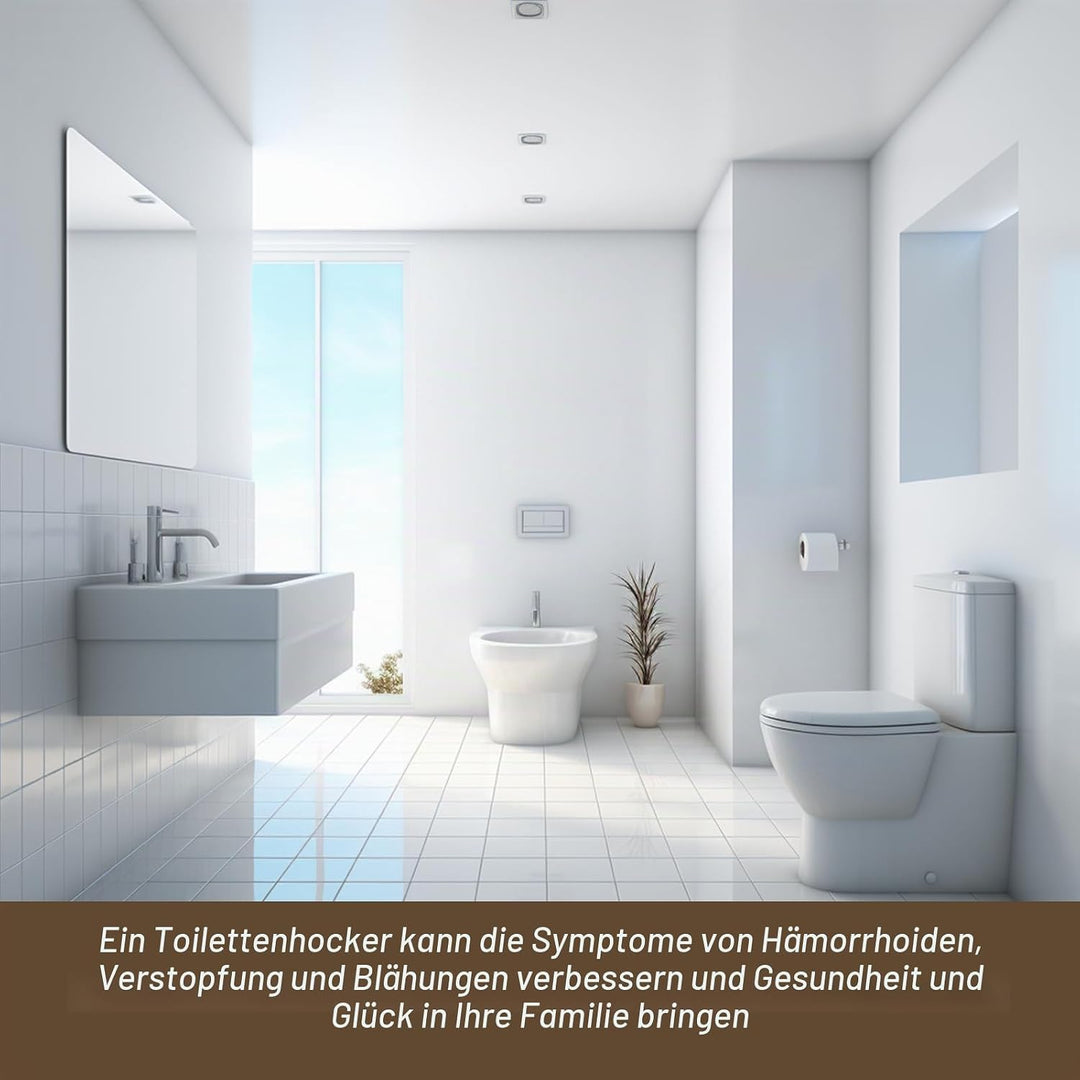 Toilettenhocker,40x21x17cm Eingedickter Klohocker,WC Hocker,Toilette Töpfchen Hocker Für Eine Gesund