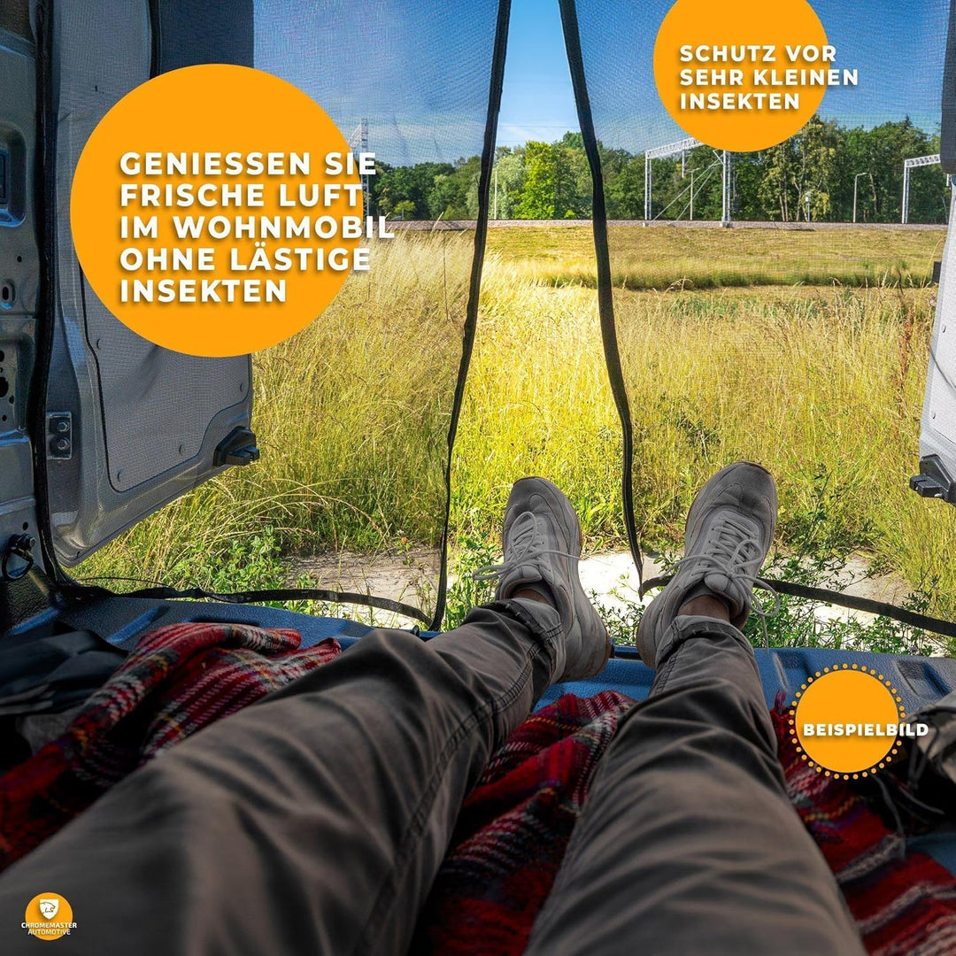 CHROMEMASTER | Magnetisches Fliegengitter für Camper, Campervan, Wohnmobil | Kompatibel mit Renault