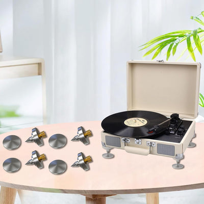Monosaudio 4X HiFi Lautsprecher-Spikes M8-Gewinde Verstärker Ständer Füsse Aluminium Lautsprecher Un