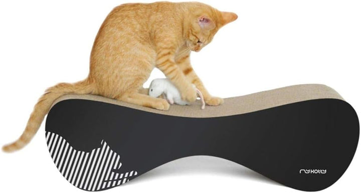 myKotty Stabile Kratzbank VIGO – Robustes Kratzmöbel für anspruchsvolle Katzen – Perfekt für Spielen