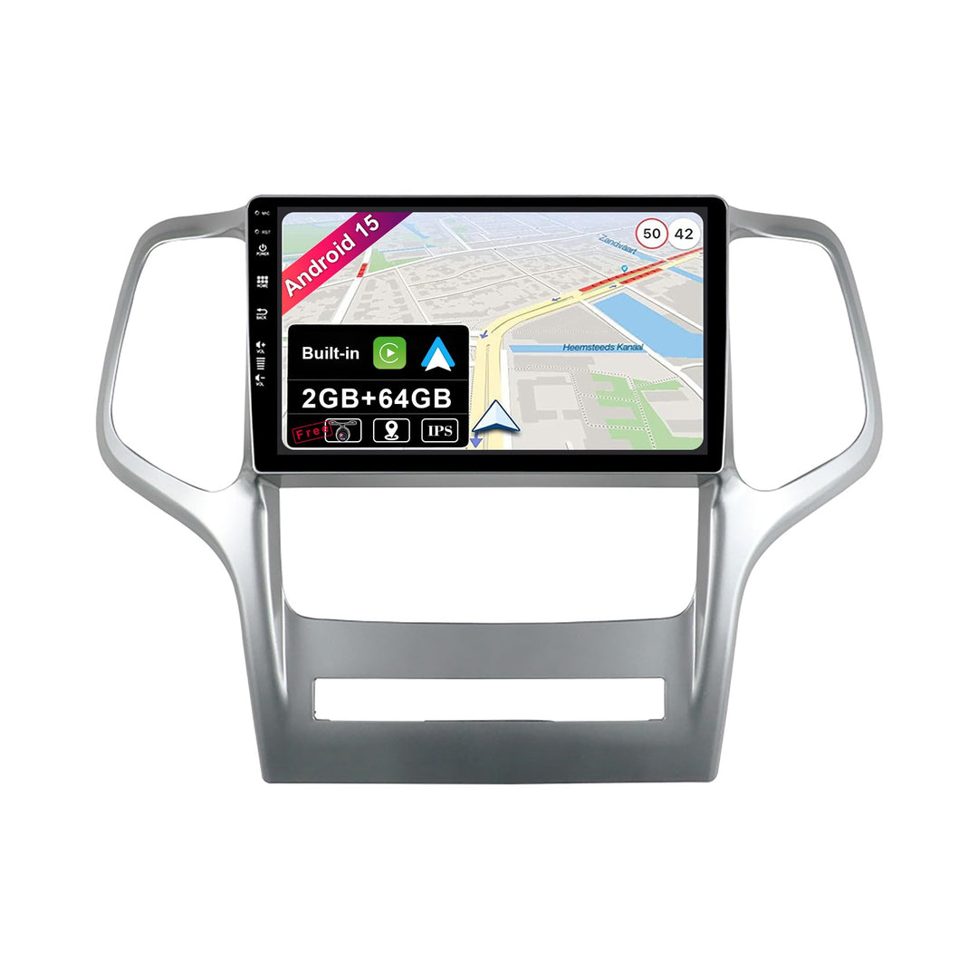 JOYX Android 15 IPS Autoradio Passt für Jeep Grand Cherokee WK2 (2008-2013) - Eingebautes CarPlay An