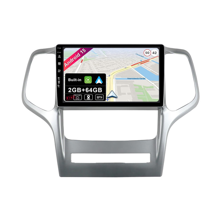 JOYX Android 15 IPS Autoradio Passt für Jeep Grand Cherokee WK2 (2008-2013) - Eingebautes CarPlay An