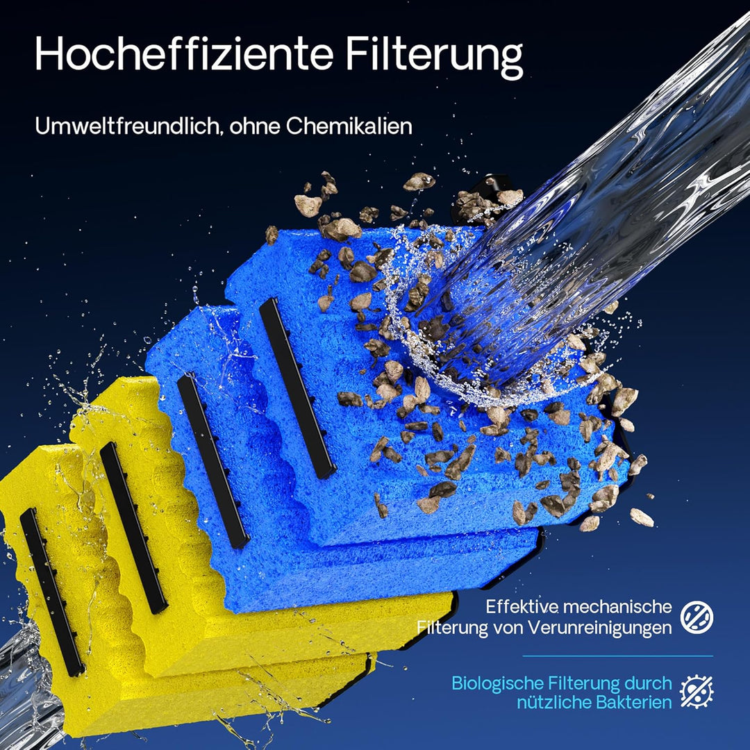 SunSun Bio CBF-350C Teichfilter bis 90000L Teichvolumen max. 10000L/h 3-Kammer Durchlauffilter Modul