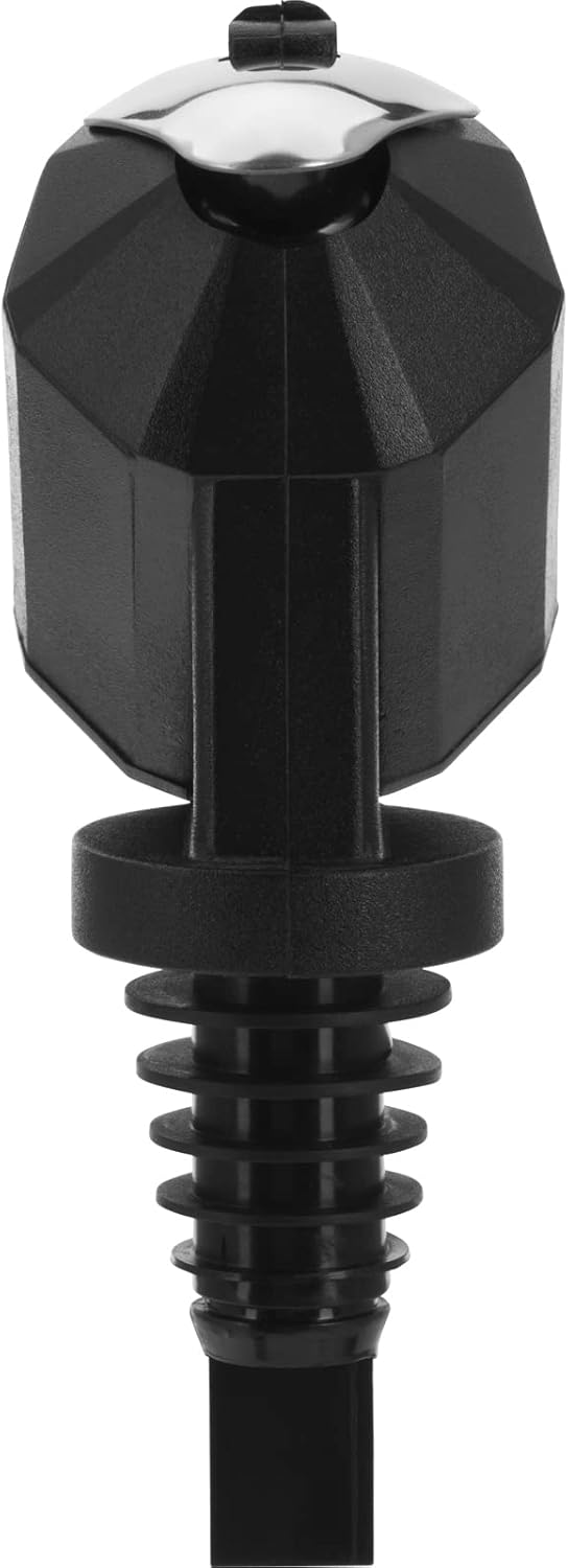 Westmark 1 Massausgiesser, Dosierung pro Ausguss: 4cl, Kunststoff, Bottle Pilot, Schwarz/Silber, 824