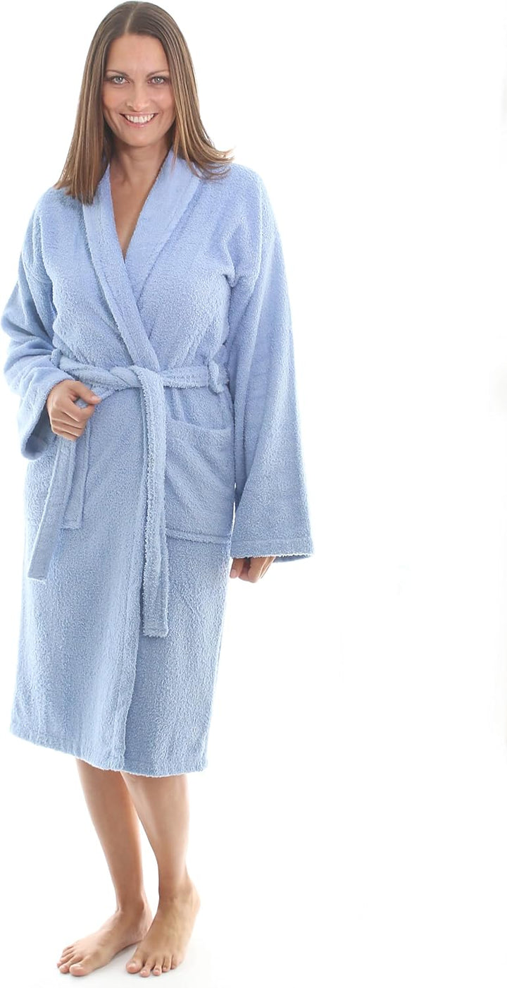 LEBENGOOD Bademantel für Damen, Herren, Unisex, Frottee 100% Baumwolle 400 gr, Flauschig, Kuschelig,