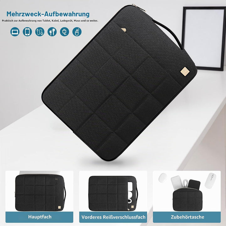 DOMISO Laptoptasche 17-17.3 Zoll Laptop Hülle mit Zubehör Tasche für Dell XPS 17 / Inspiron 17 5000