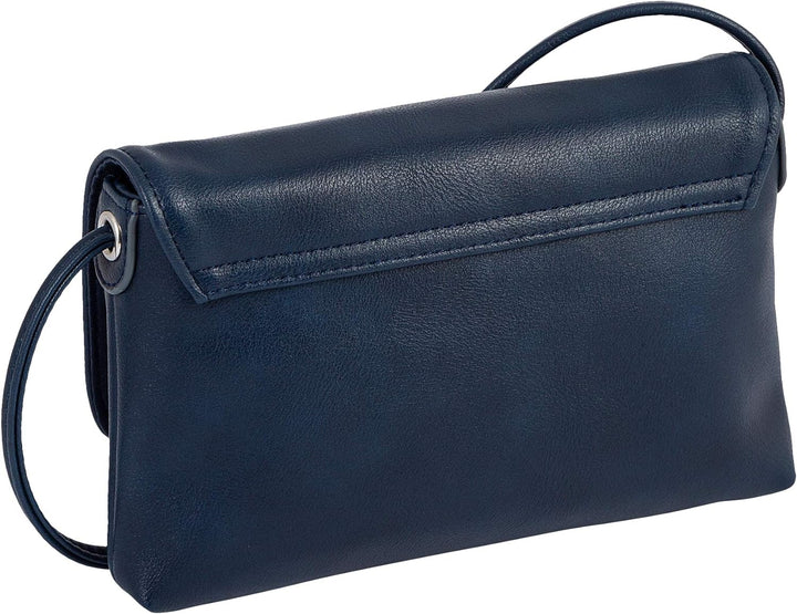 TOM TAILOR bags Luna Damen Umhängetasche Umschlagtasche Dark Blue 20 x 2 x 12,5, Dark Blue 20 x 2 x