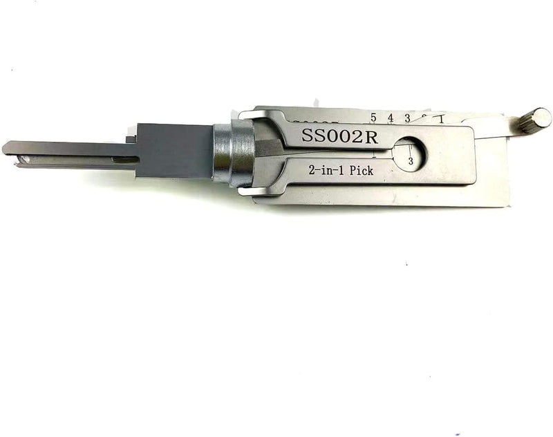 SS002R Right Groove 2 in 1 Pick and Decoder Tools for S-Groove Door Lock,Pro 2 in 1 Decoder and Pick