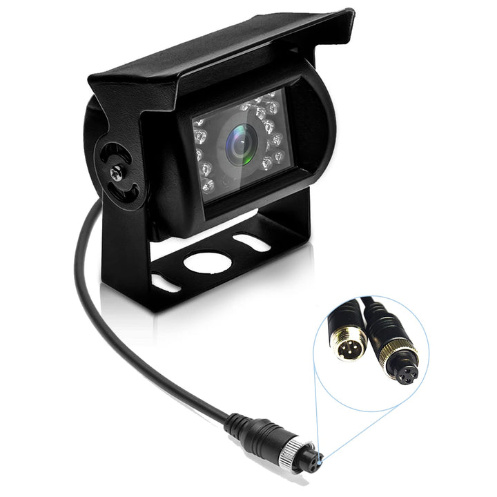 Hikity 2026 Neu Rückfahrkamera 4 Pin Aviation Stecker 18 IR Nachtsicht IP67 wasserdichte Auto Kamera