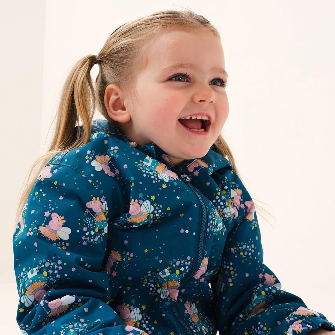 Regatta Unisex Kinder Peppa Muddy Puddle Jacket 6 Monate Gulfstream, 6 Monate Gulfstream