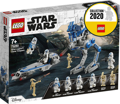 LEGO 75280 Star Wars Clone Troopers der 501. Legion, Bauset mit Kampfdroiden und at-RT Walker Single