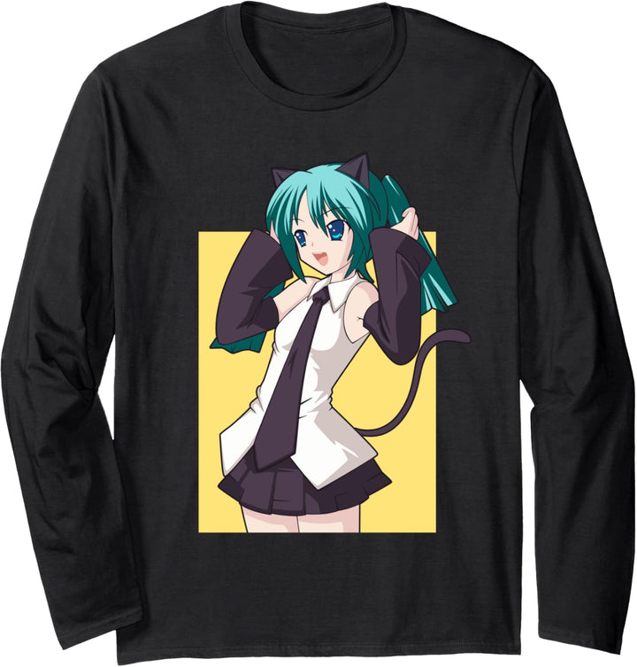 Weeb - Anime-Katzenmädchen Langarmshirt