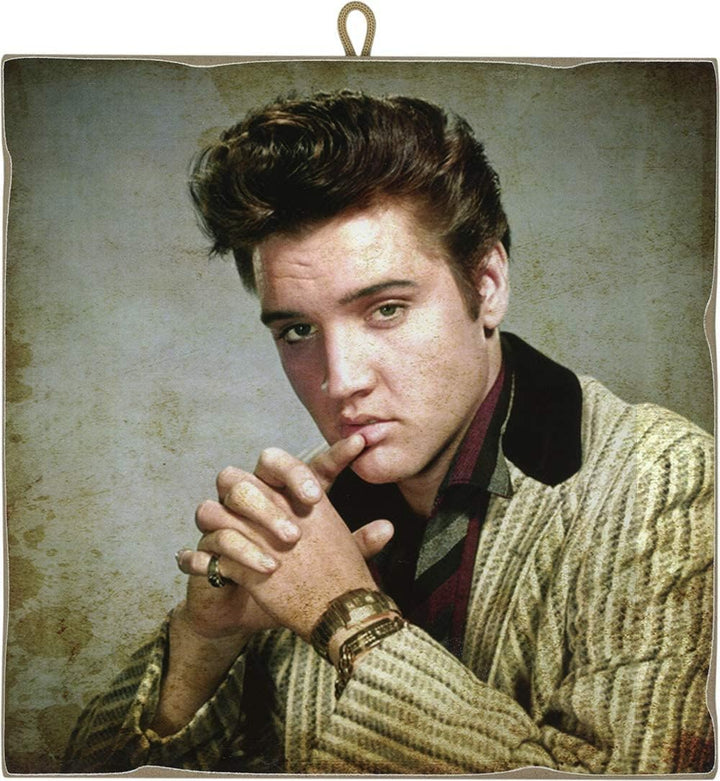KUSTOM ART 3 Bilder im Vintage-Stil, berühmte Schauspieler, Elvis Presley, aus Kollektion, Druck auf