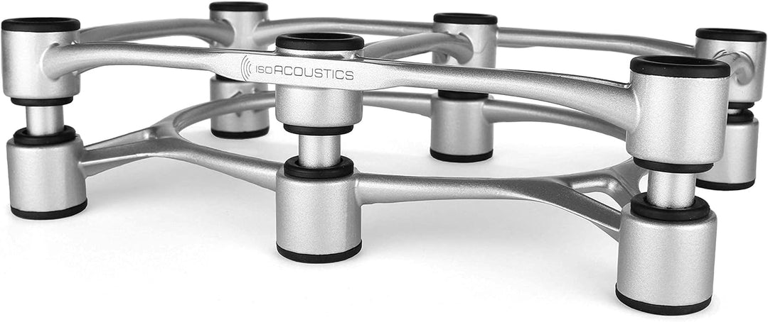 IsoAcoustics Aperta-Serie mit Lautsprecherstativen, schwingungsdämpfend, mit einstellbarer Neigung: