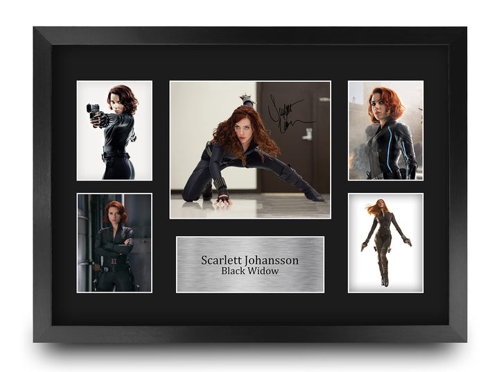 HWC Trading FR A3 Scarlett Johansson Black Widow Avengers Geschenke Gedruckt, Signiert Autogramm Bil