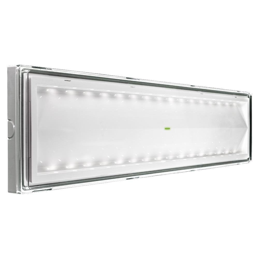 Beghelli BEG8584 LED-Notfall-Deckenleuchte, 18 W, mehrfarbig, Glas; Polycarbonat, Stahl
