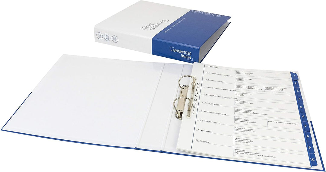 7er-Pack Themenringbücher mit Register für Versicherungen/Steuern/Vorsorge/Finanzen/Dokumente/Betrie
