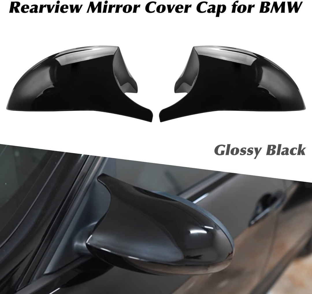 Asasytal Rückspiegel Abdeckung Ersatz, Seitenspiegel Blinker Abdeckungen Kompatibel mit BMW E87 E81