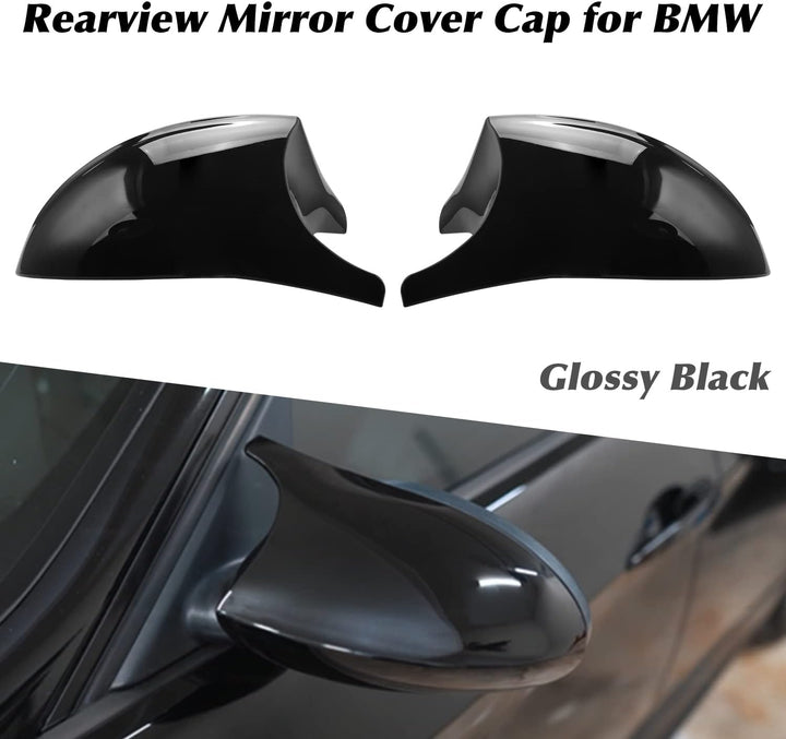 Asasytal Rückspiegel Abdeckung Ersatz, Seitenspiegel Blinker Abdeckungen Kompatibel mit BMW E87 E81
