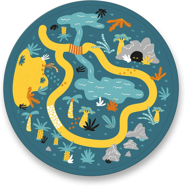 SES creative Safari Spielmatte und Aufräumsack 2 in 1