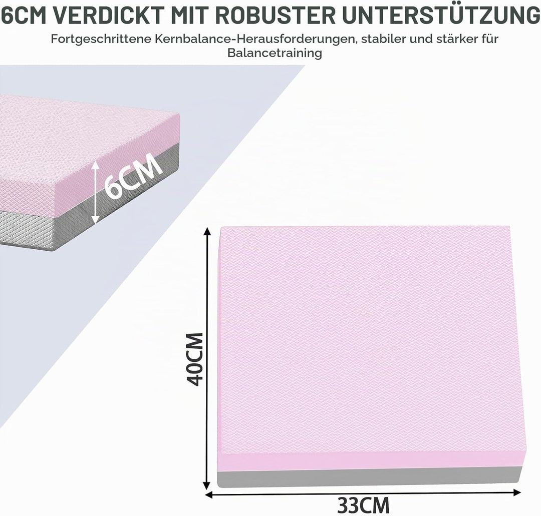 Balance Pad 2er-Sets, 40x33cm Balancekissen Rutschfest, Balance Pad Pferd für Gleichgewicht, Stabili