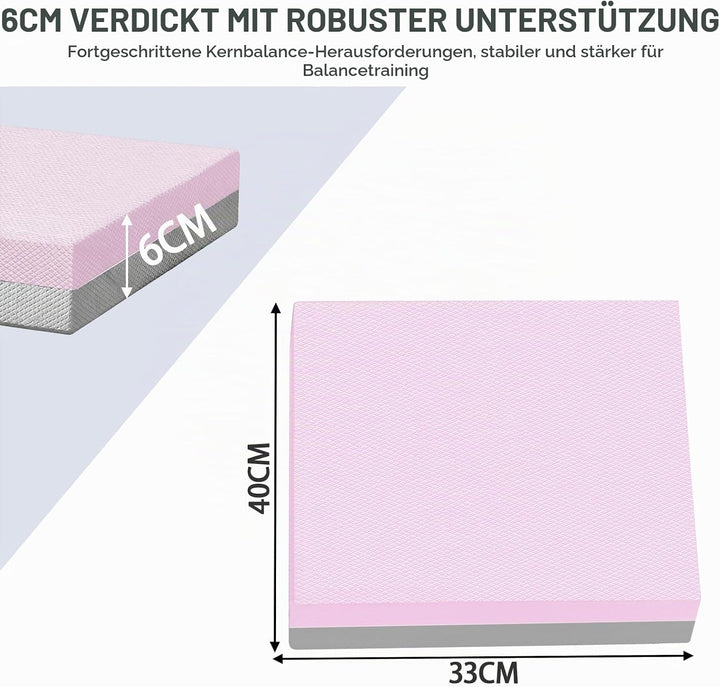 Balance Pad 2er-Sets, 40x33cm Balancekissen Rutschfest, Balance Pad Pferd für Gleichgewicht, Stabili