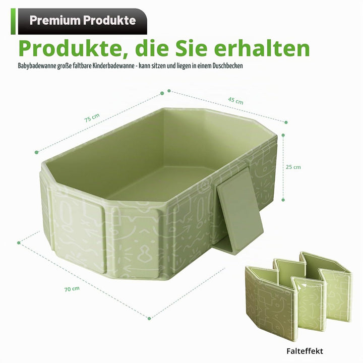 Faltbare Badewanne Baby, Grosse Kinderbadewanne, Baby Badewanne Faltbare, Tragbare Faltbare Badewann