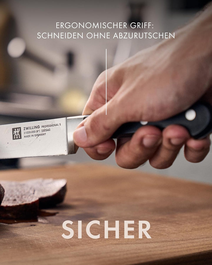 Zwilling 1002325 Messer-Set, 3-tlg., Spick-/Garniermesser, Fleischmesser, Kochmesser, Rostfreier Spe