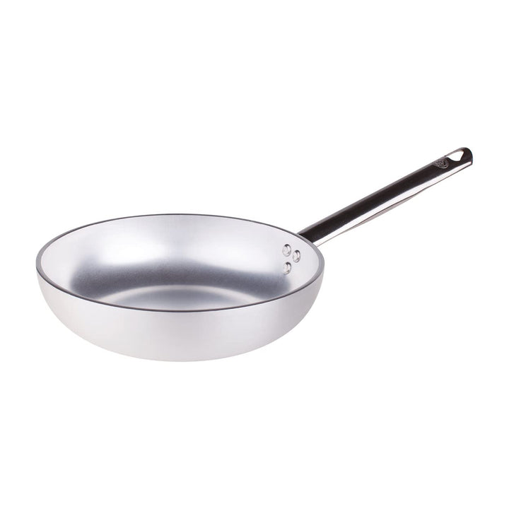 Pentole Agnelli ALMR1111B24 Hohe Sprungpfanne, Aluminium, Silber, 24 cm, 24 cm
